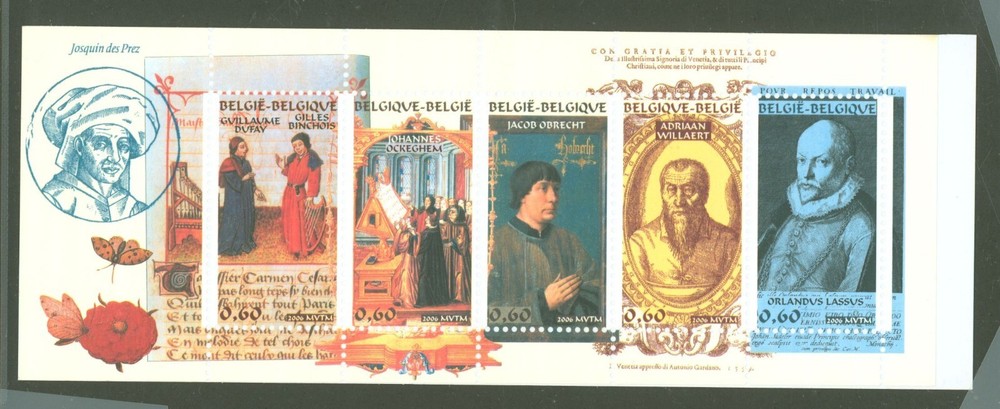 BELGIUM - 2006 Famous Composers #2131 complete booklet - VF MNH