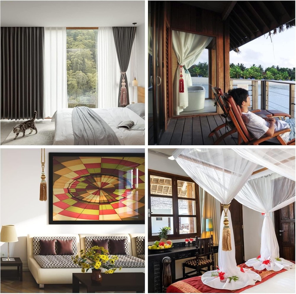 Handcrafted Tassel Curtain Tiebacks