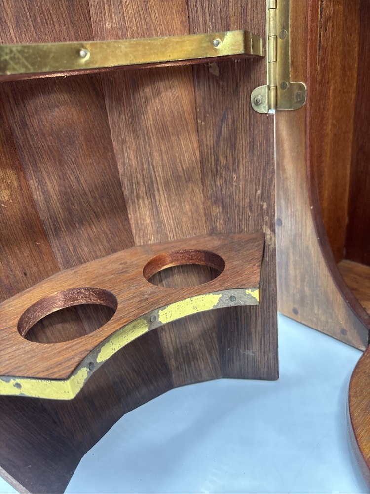 Mahogany Barrel Wine Rack / Wine Holder
