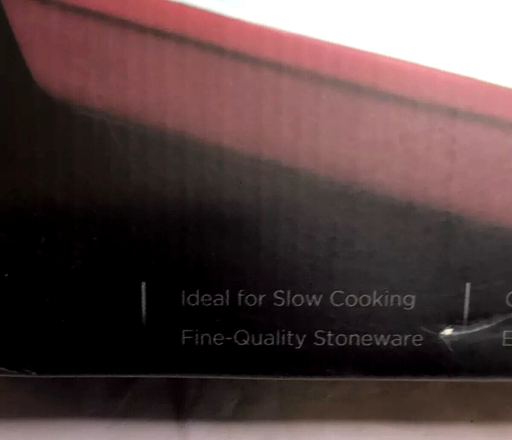 HELLS KITCHEN Red Enameled Stoneware 10 x 7 RECTANGULAR BAKER 1.25 qt RAMSAY