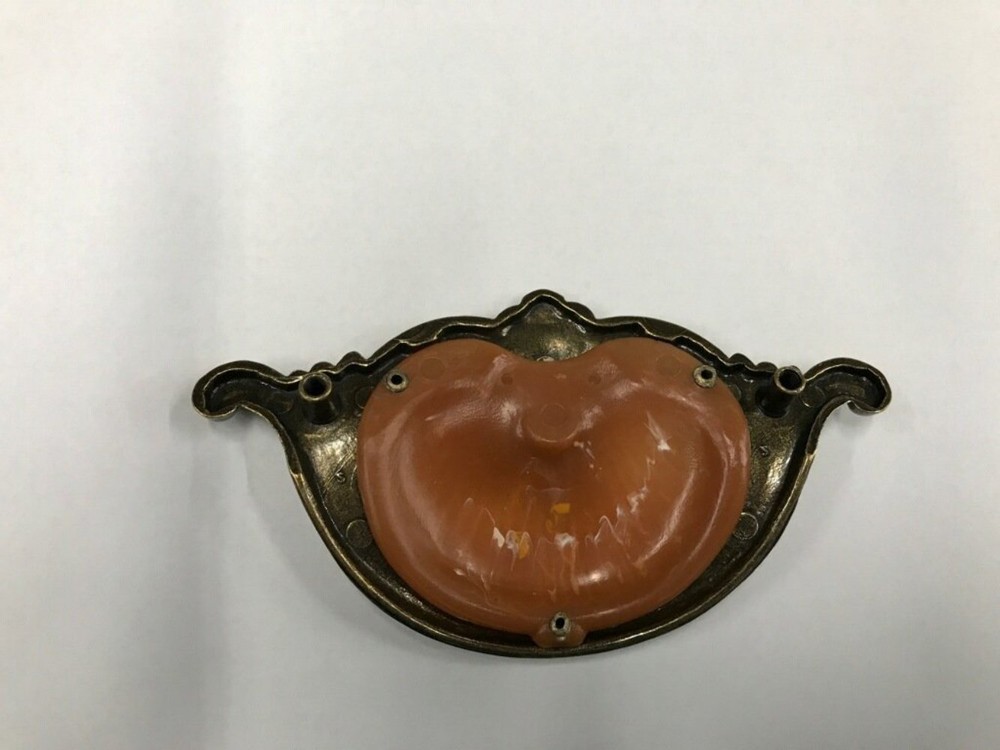 Waterfall Style Drawer Pull tortoise shell bakelite antique brass amber