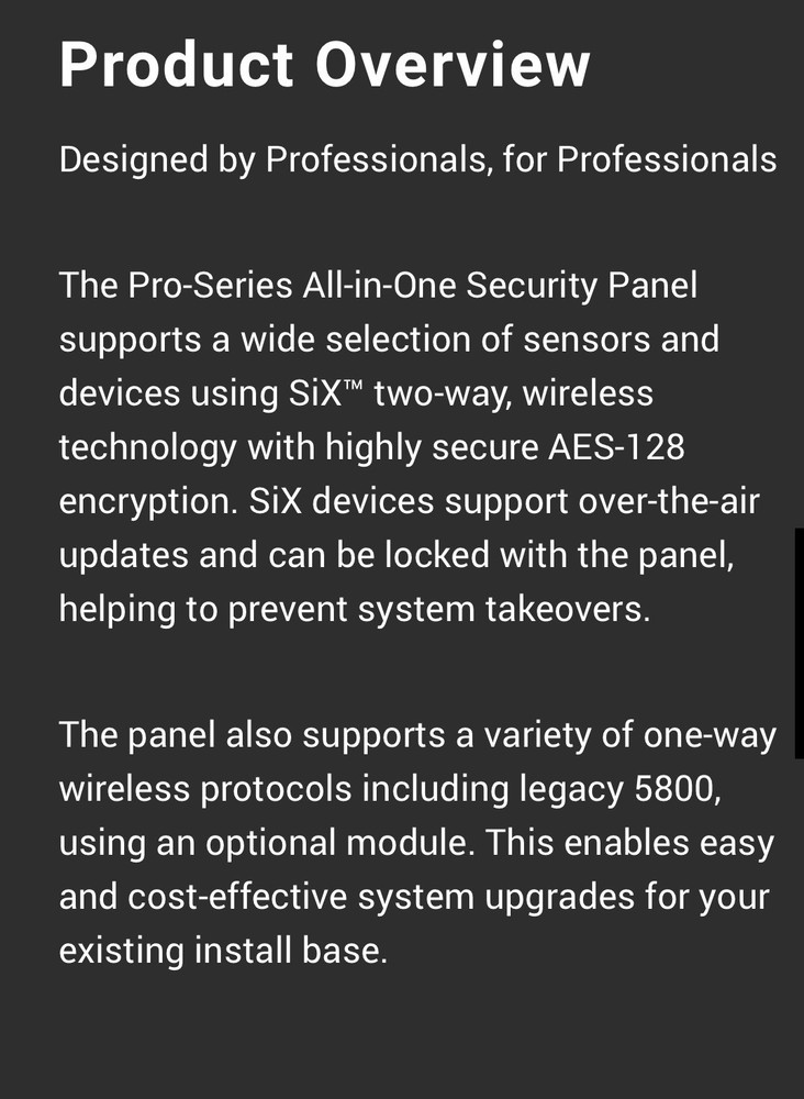 Resideo First Alert PROA7PLUS-FA ProSeries Security Alarm System