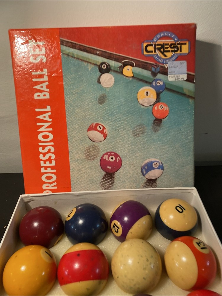 CREST Quality Professional Billiard Ball Pool Set W Box