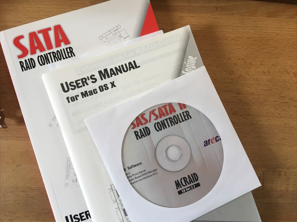 Raid PCIe card - Areca Arc1221X-Ver B