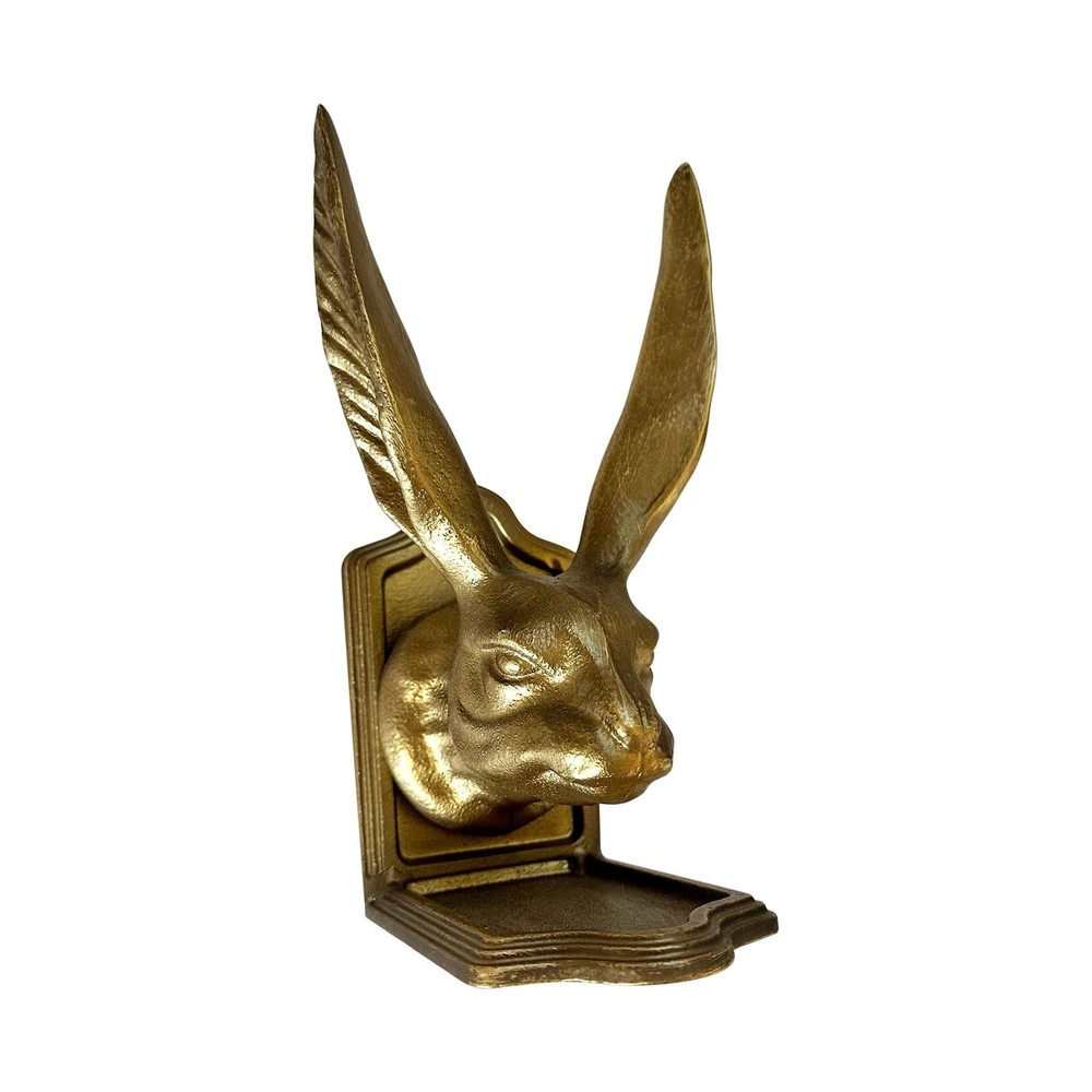 Rabbit Decorative Bookend Set - Jackrabbit, rabbit decor