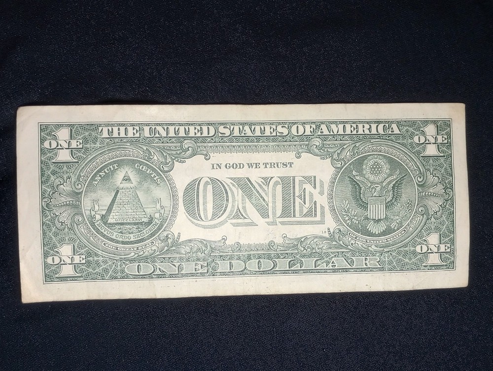 2017A $1 Note Over ink Error. #516