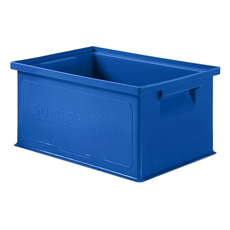 Ssi Schaefer 1463.130906Bl1 Solid & Stackable Straight Wall Storage Container,