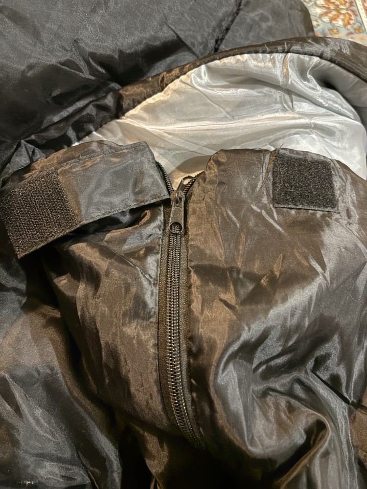 AD Sutton & Sons Black Adult Size Sleeping Bag. Packable