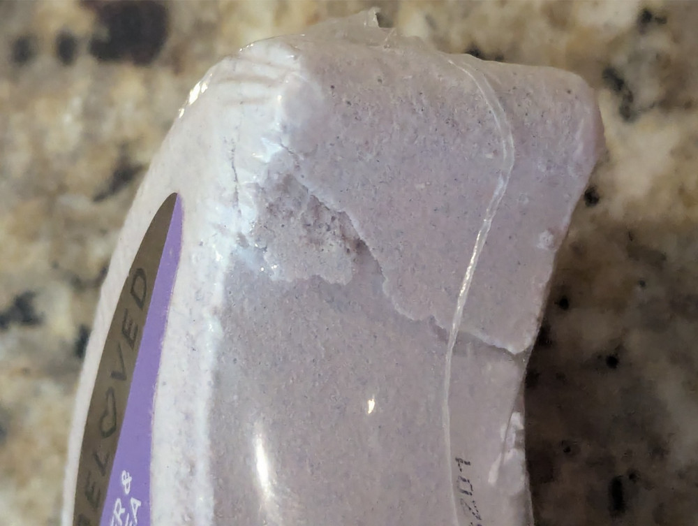 Beloved Lavender & Chamomile Bath Bomb Moon Shaped 4 oz