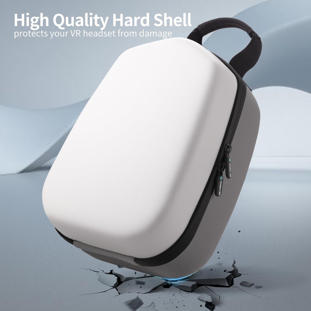 FOREGOER Hard Carrying Case M/For Official Original & Elite Strap, White