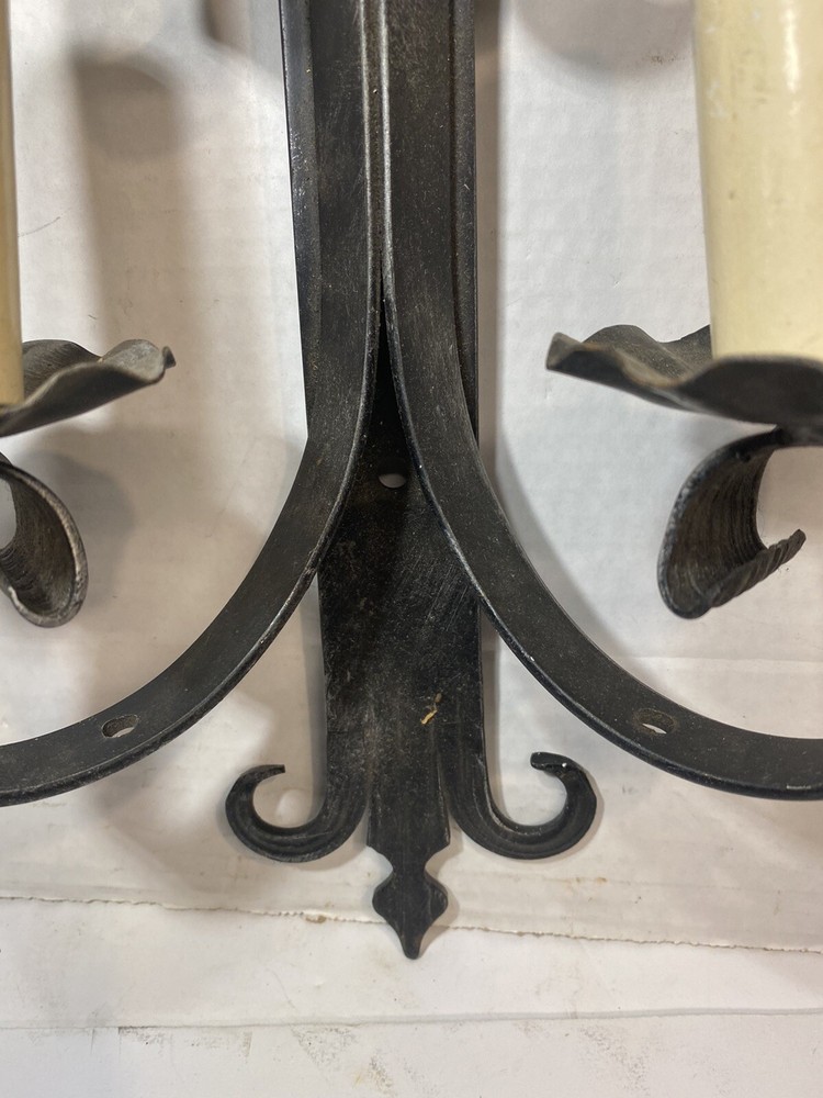 Vintage Gothic Wrought Iron Style Wall Light Sconce