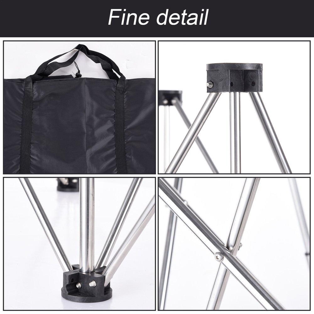 87*29in Portable Work Station with Storage Bag, Foldable Work Bench Table Silver