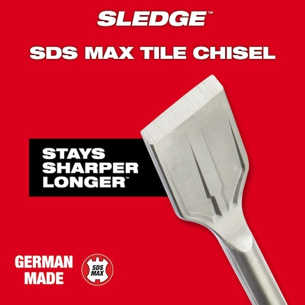 Milwaukee Tool 48-62-4258 Sds-Max Sledge 2"Tile Chisel