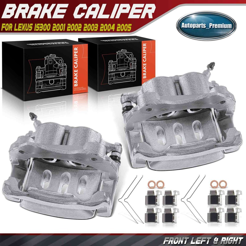 Disc Brake Caliper w/ Bracket for Lexus IS300 2001-2005 Front Driver & Passenger