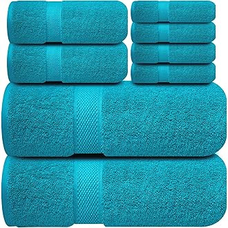 Grey Bath Towel 4-Pack - 100% Cotton, 27x54
