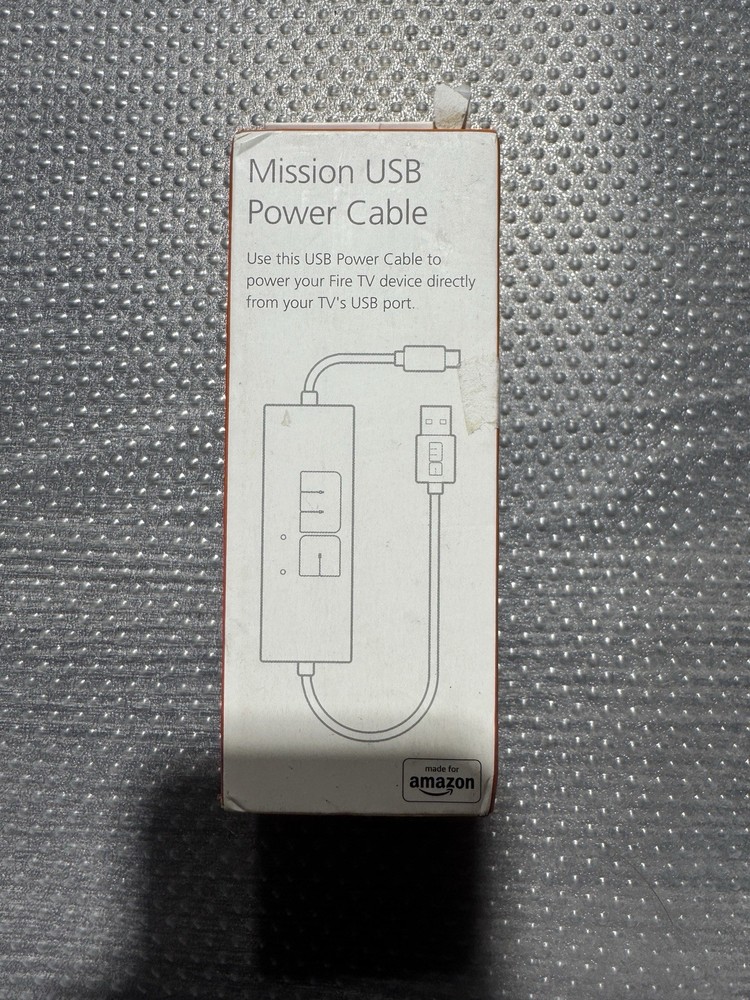 Mission Cables MC45 USB Power Cable for Amazon Fire TV
