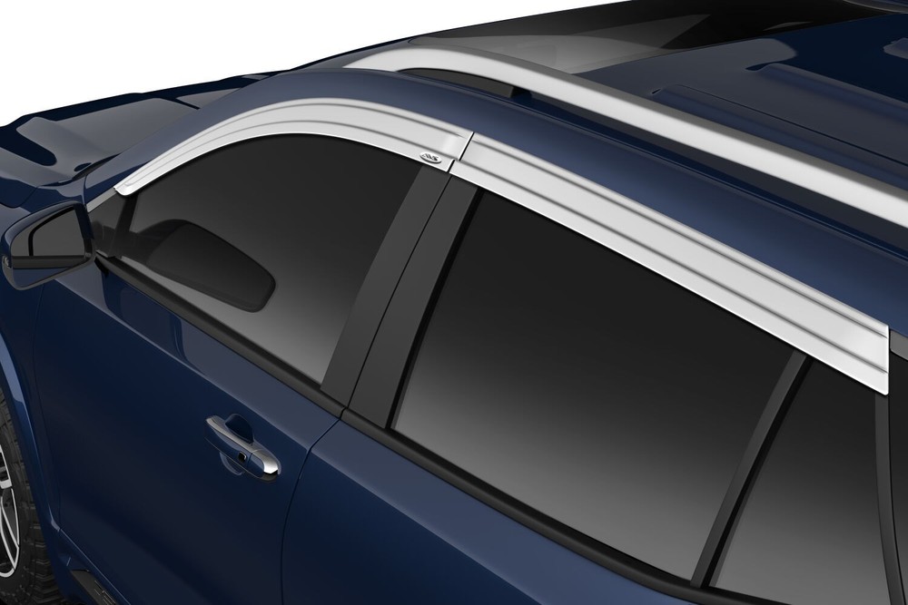 Husky Liners 2884059 Low Profile Ventvisor Deflector - Smoke w/ Chrome Trim, 4PC