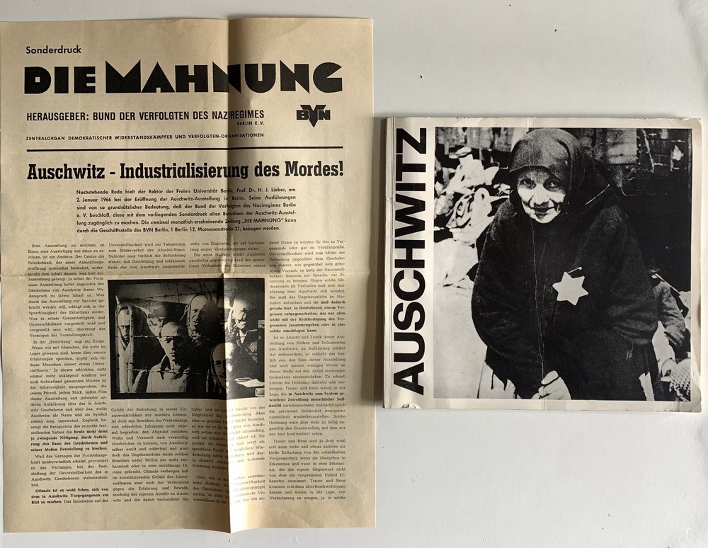 AUSCHWITZ PICTURES DOCUMENTS ONE 1966 FRANKFURTER