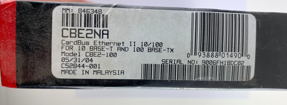 Xircom CardBus EthernetII 10/100 32 Bit - CBE2-100 - Sealed