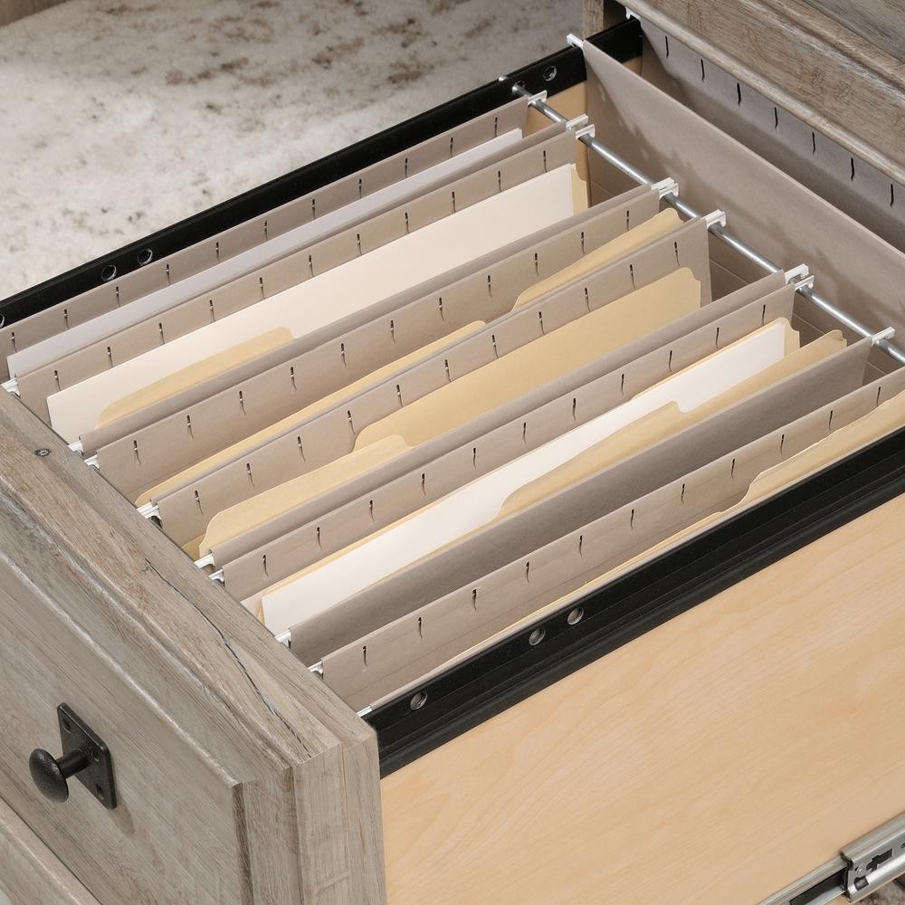 Palladia Executive Desk, Split Oak finish