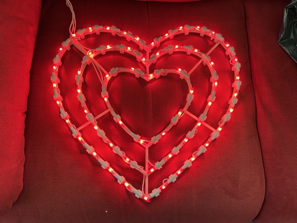 Vintage-Valentines Day-Pulsating Heart Decor-variable Speed Controller-lighting
