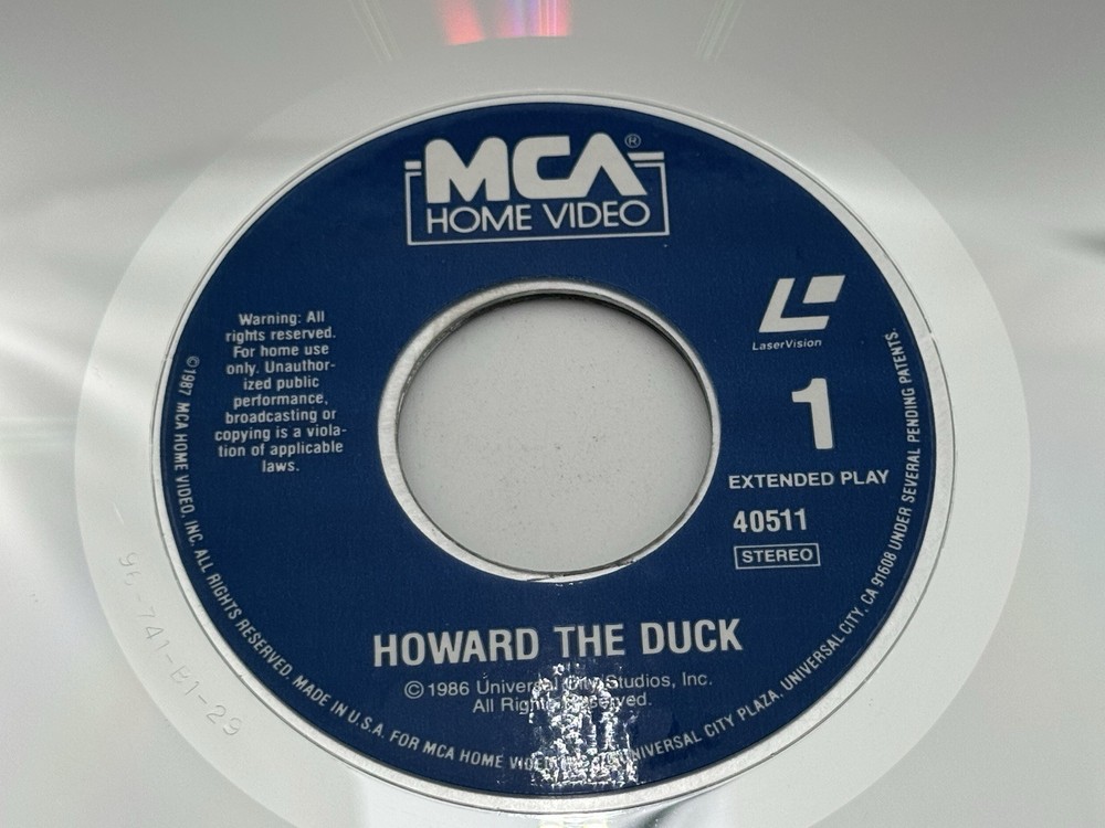 HOWARD THE DUCK (LASERDISC) 1987