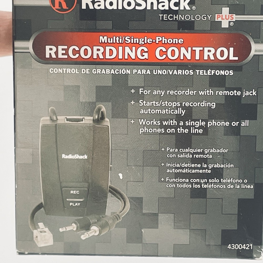 RadioShack Multi/Single Phone Recording Control #4300421