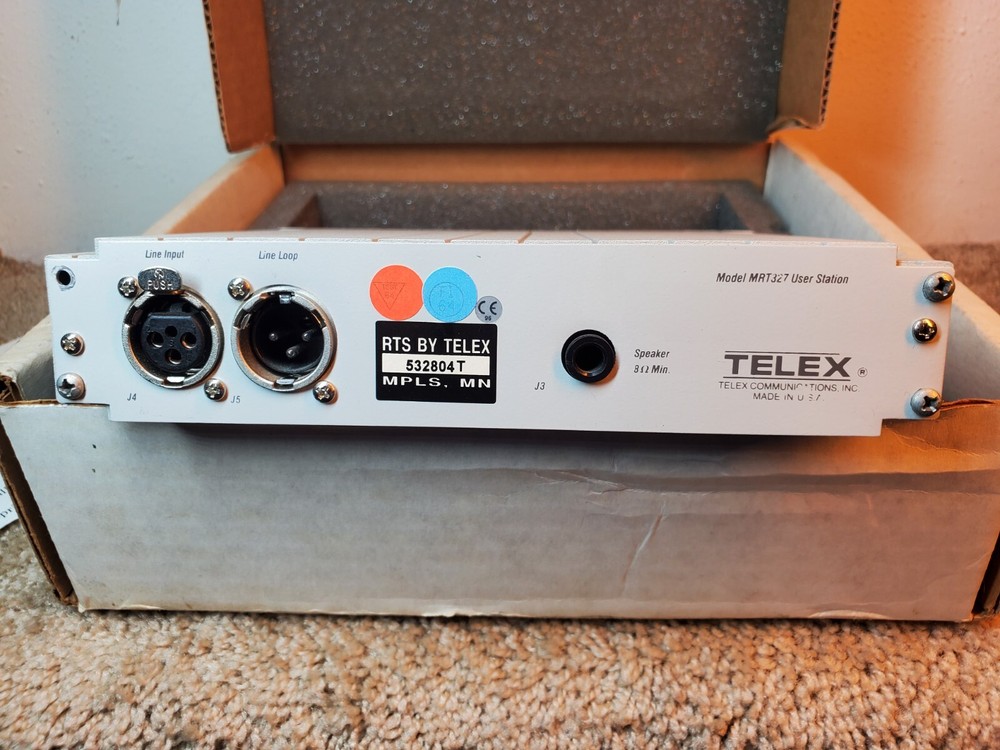 TELEX RTS SYSTEMS MRT327 USER STATION STILL IN BOX NEVER USED