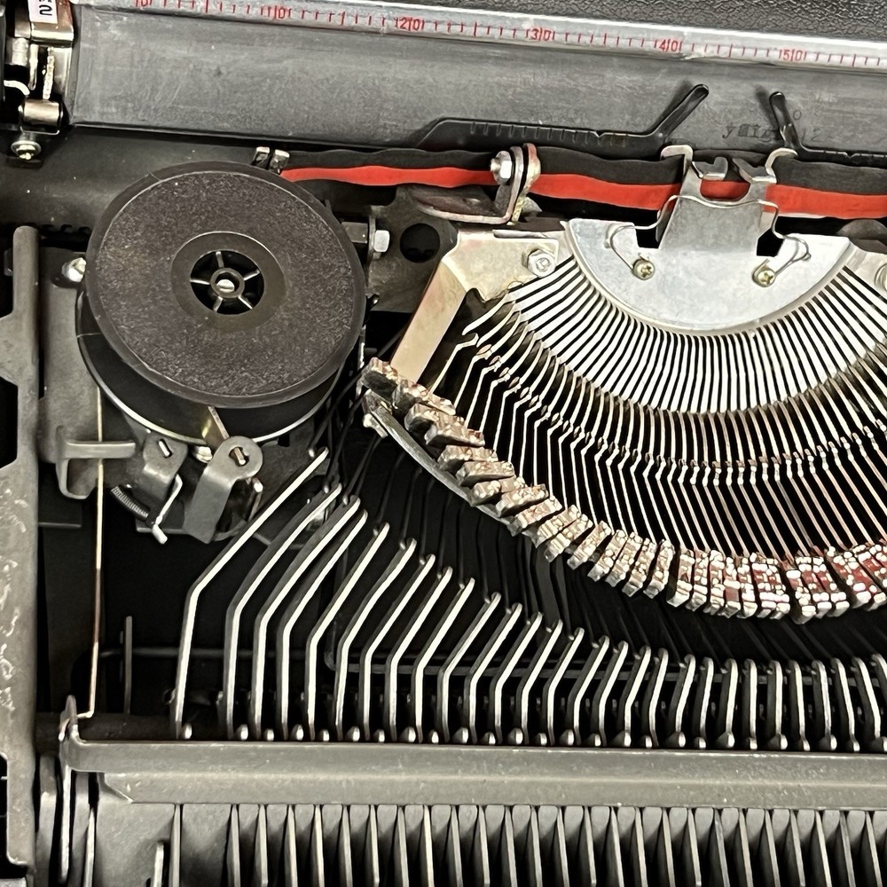 Generation 3000 Manual Typewriter with Case and Paperwork
