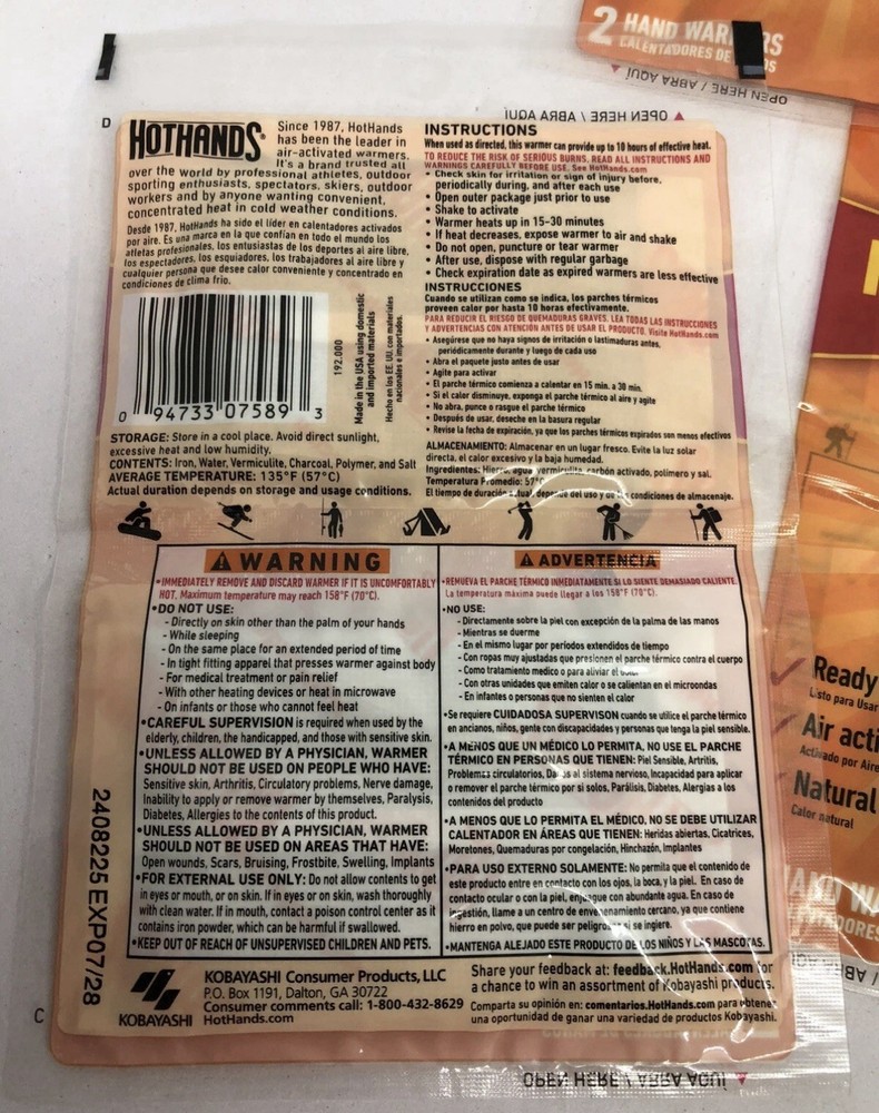 HotHands Hand Warmers - 5 Packs 2 Per Pack