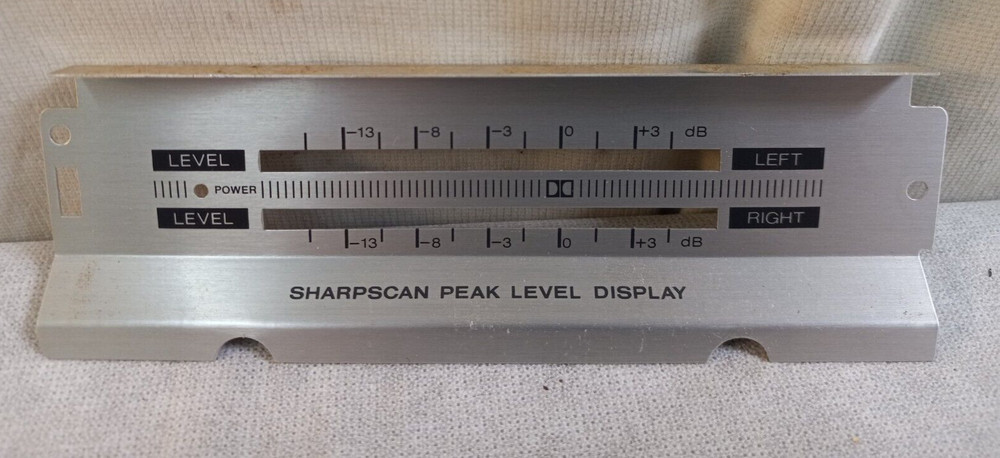 SHARP RT-10 Tape Deck METER DISPLAY METAL COVER
