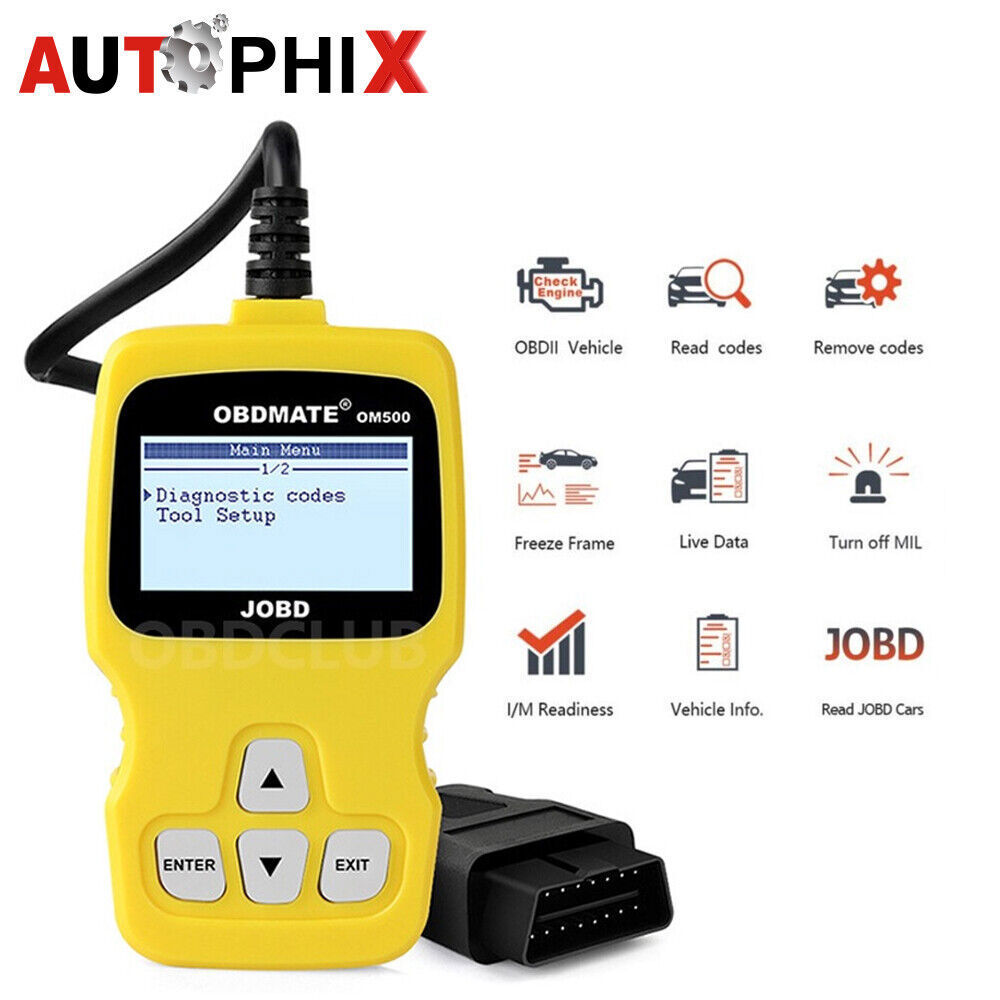 JOBD Diagnostic Engine Fault Car OBD2 Code Reader Scan Tool Turn off MIL Light