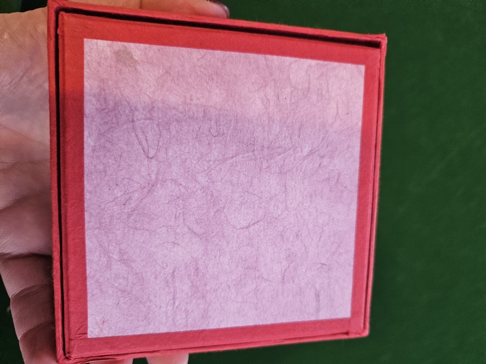 Korea Coaster 5x Colorful Fabric in Original Box Patchwork Pattern