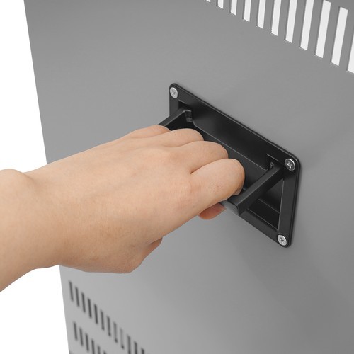 Network & Stereo Rack Rolling Server Rack Open Cabinet with Caster Wheels Grey