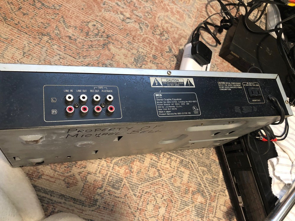 MCS Series Stereo Graphic Equalizer #683-2255E Tested Working