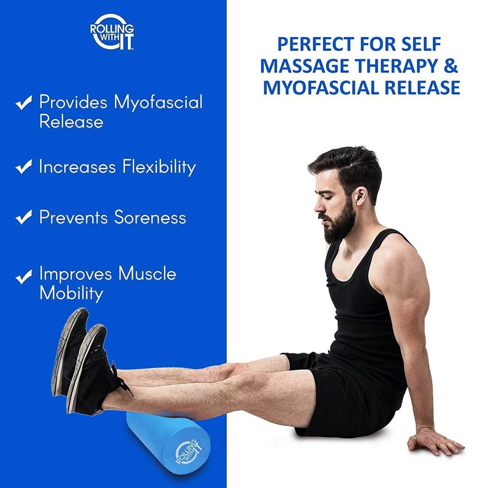 Best Rolling With It Foam Roller with High Density for Physical Therapy Muscle