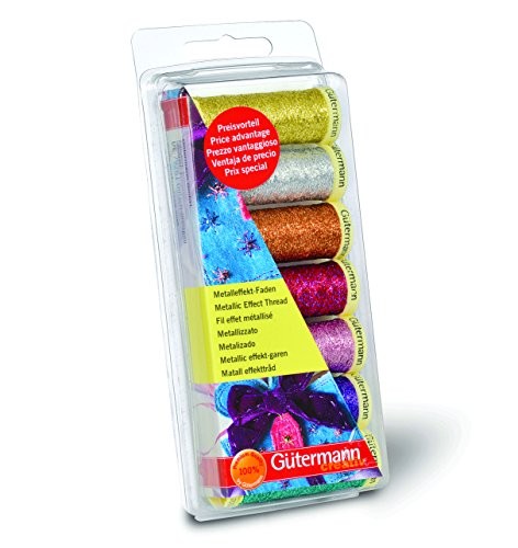 GUTERMANN METALLIC EFFECT THREAD SET - 7 Reels - CRAFTS