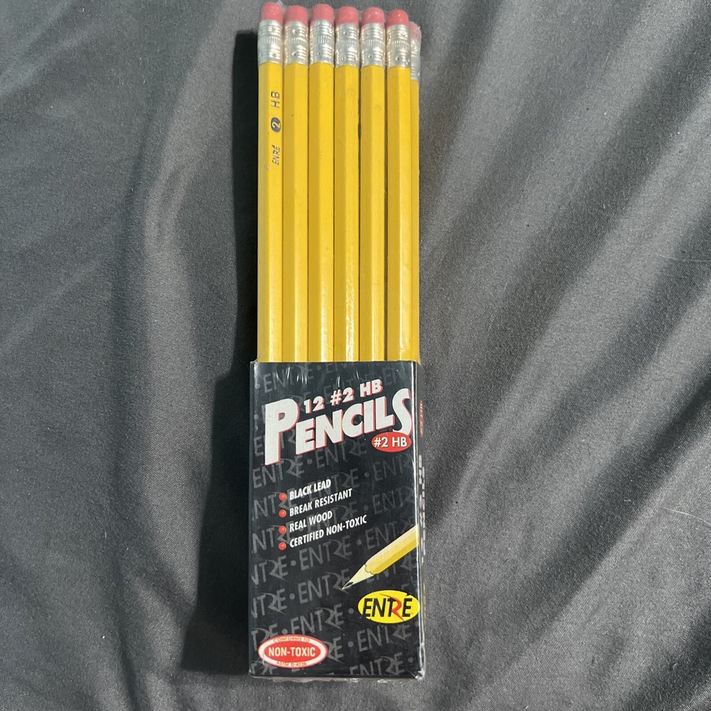 Pencils #2 HB 12 per pack by Entre