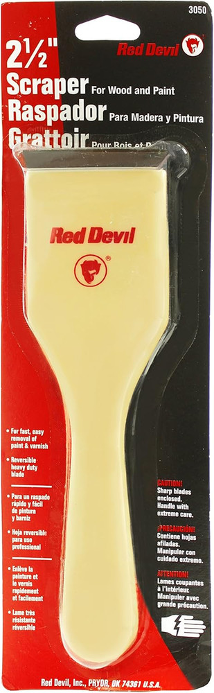 Red Devil 3050 Paint Scraper, 2.5", Cranberry