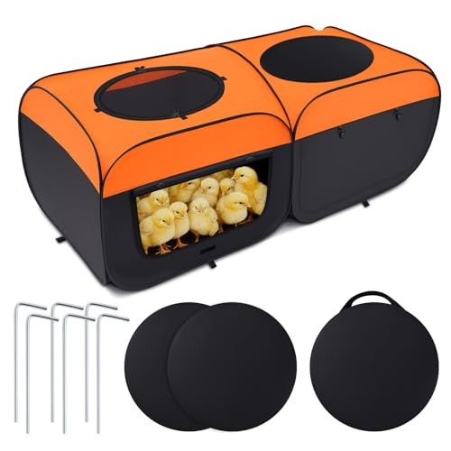 LemonRoad 73 Inch Large Chicken Brooder Box for Chick Starter Kit, Holds up to