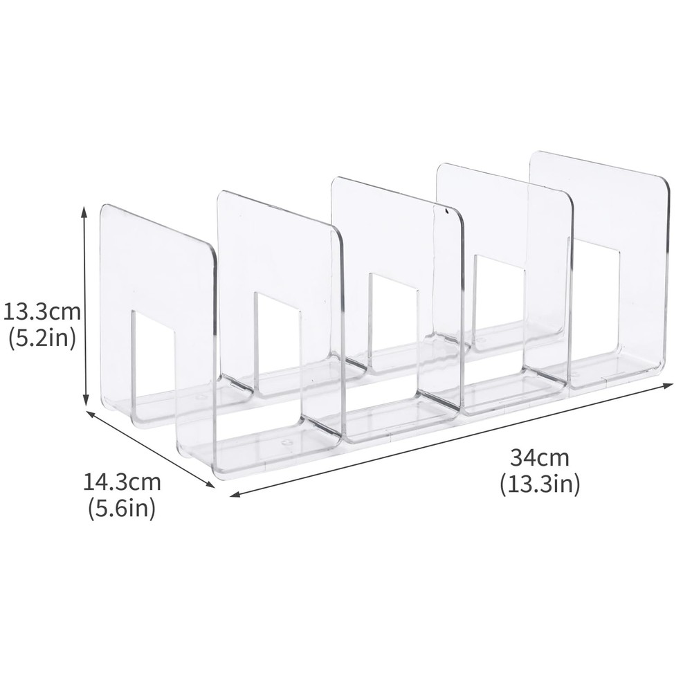 2 PCS CD Holder, Clear Acrylic Storage Record Display CD Rack, Cd Organizer w...