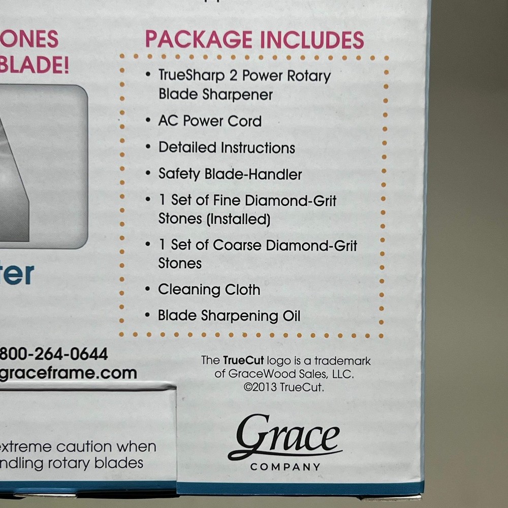 TRUE SHARP 2 High Quality Power Rotary Blade Sharpener Blue TCC-01-21018