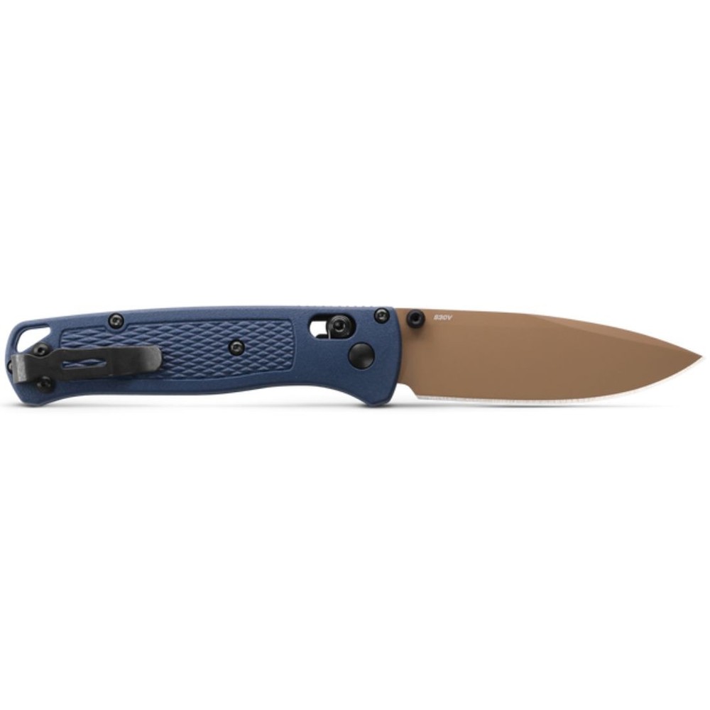 Benchmade 535FE-05 Bugout Folding Knife, Crater Blue Handle, Drop-Point