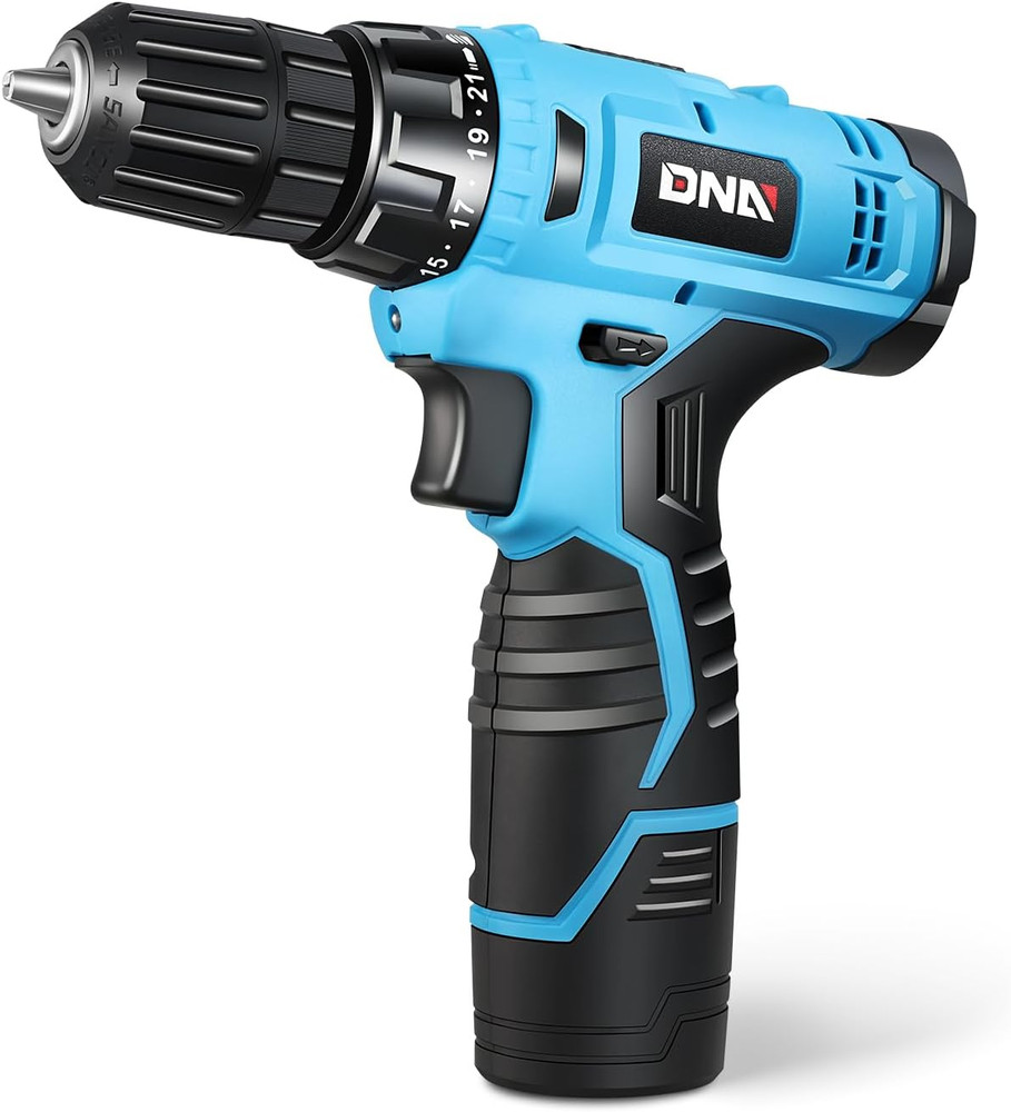 12V Max Variable Speed Cordless Drill/Driver 21+1 Torque Setting Power Drill Kit