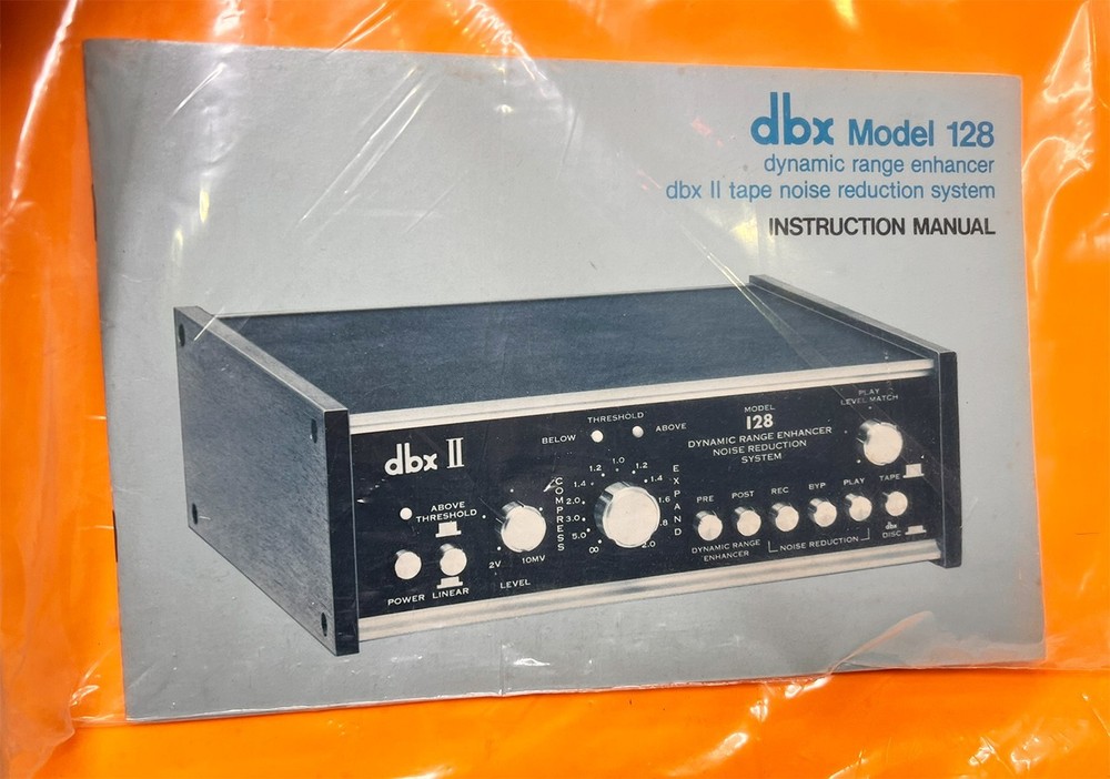 dbx ll Range Enhancer Noise Reduction System Model 128. Vintage