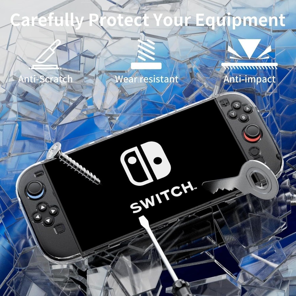 Case For Nintendo Switch 2 Console and Joy-Con Controller with Screen Protector