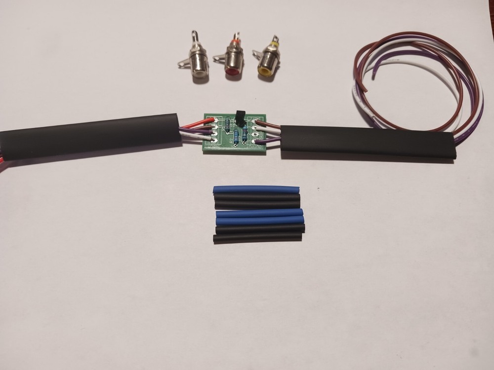 Atari 2600 / 7800 COMPOSITE A/V MOD KIT Audio Video -  FULLY ASSEMBLED