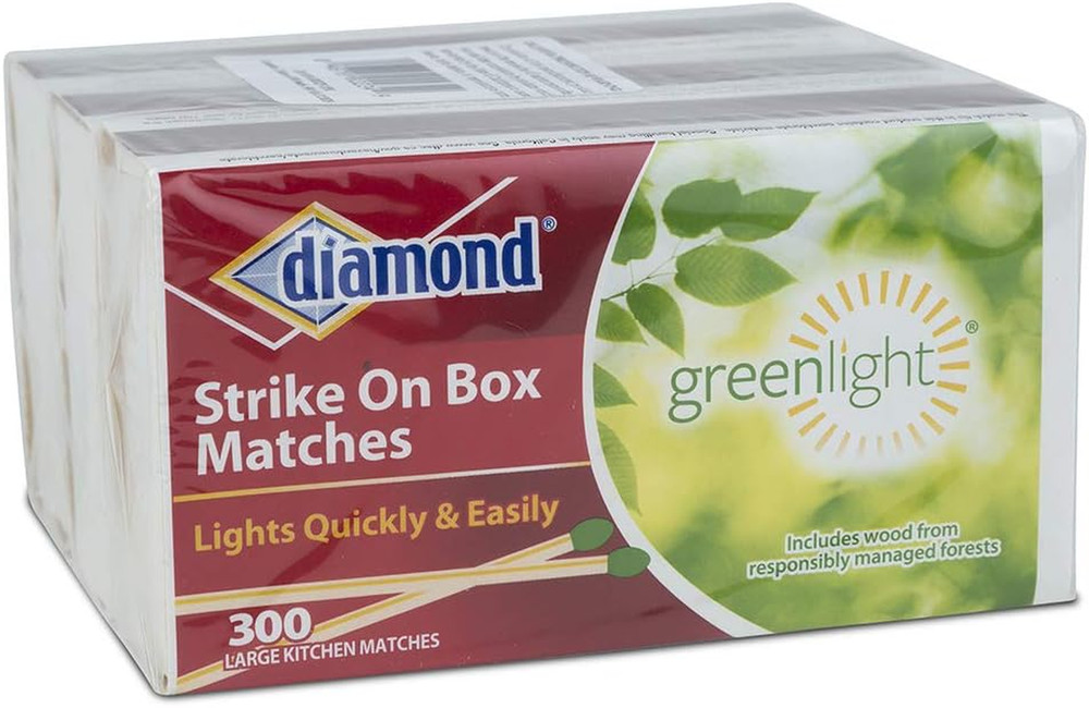 Greenlight Strike on Box Matches, 300 Count, 3 Pack