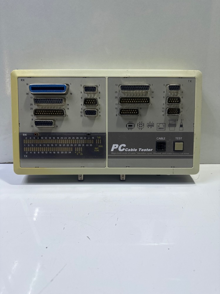 PC Cable Tester Maps both ends of cable Identifies open shorted