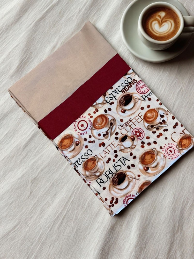 Queen Size Handmade Cotton Coffee Lover  PILLOWCASE